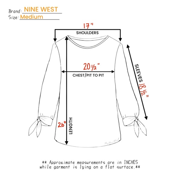 NINE WEST Women's Pullover Jewel Neck Crepe Blouse with 3/4 Bow Sleeve Detail - Picture 9 of 9